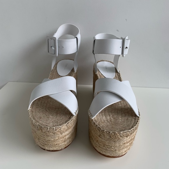 Céline Espadrilles Platform Sandals White 40 - Picture 3 of 9